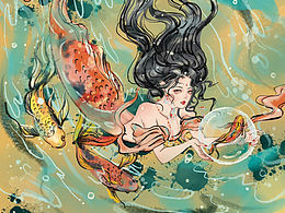 水墨感古風(fēng)人物