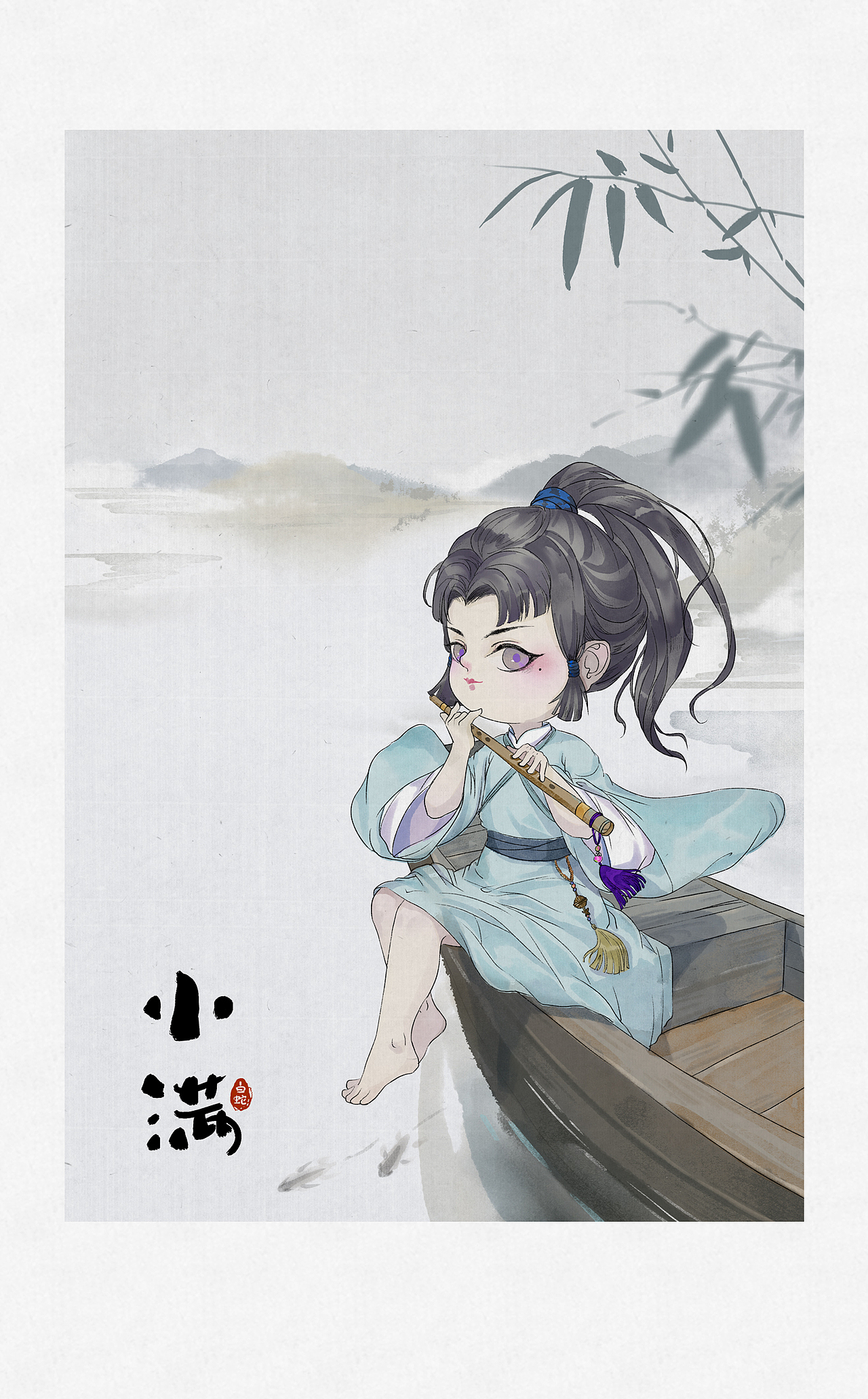 古风水墨插画（图ZMjExODQ1NzYw） - 创作习作 - 站酷设计师我是白小蛇原创素材 - 站酷ZCOOL