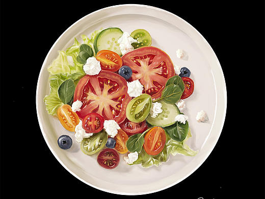 美食插画