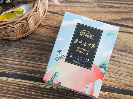 绣花春/粉犀  蜜桃乌龙茶 包装设计