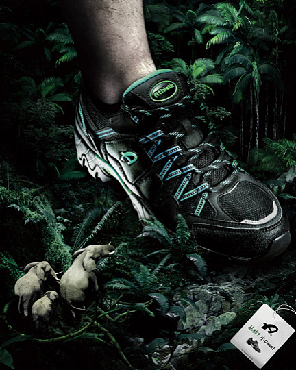 获奖广告亚礼得运动鞋