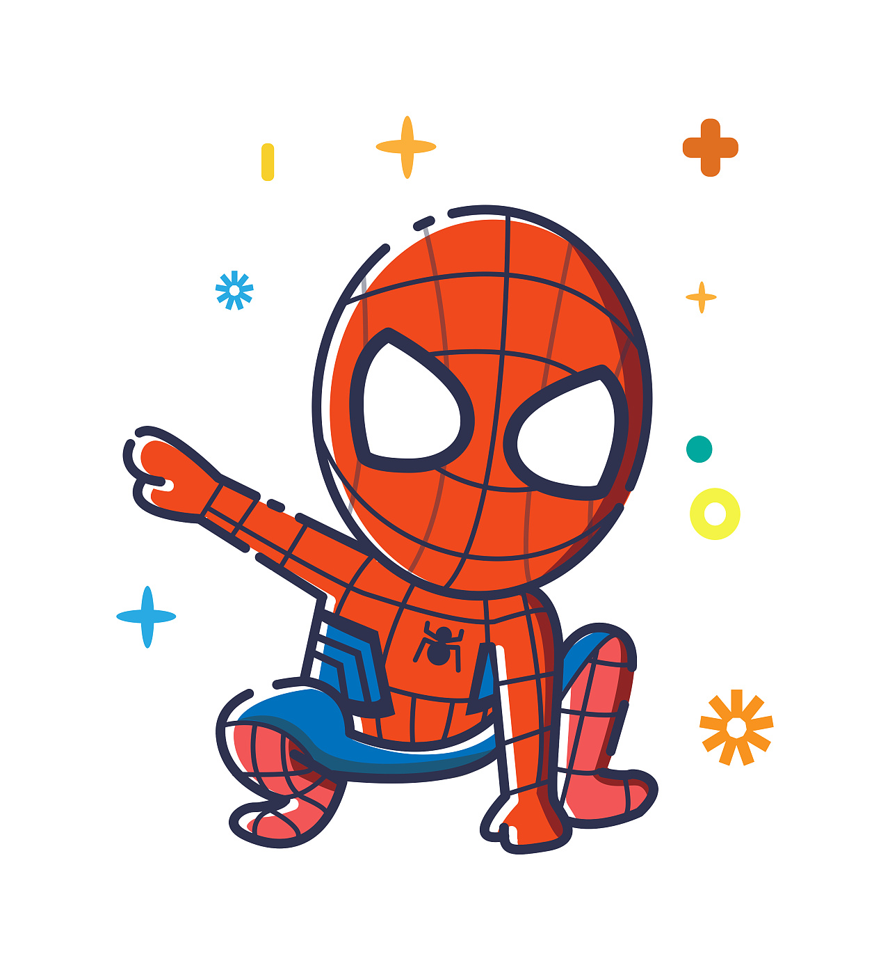 复联系列人物mbe风格插画|插画|创作习作|三年better - 原创作品 - 站