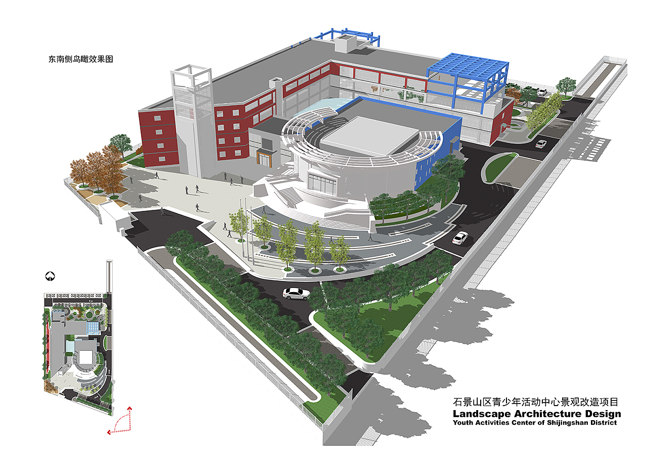 北京.石景山青少年活动中心 skp建模（图ZODI5NzIwNjA=） - 场景 - 站酷设计师xiaoying666原创素材 - 站酷ZCOOL