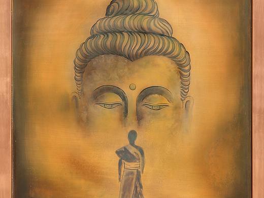 铜板工艺画 工艺品 艺术品 产品拍摄 