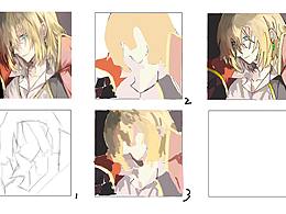 自学原画第3天临摹作品——哈尔