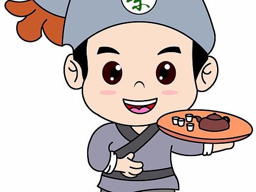 茶叶店卡通形象