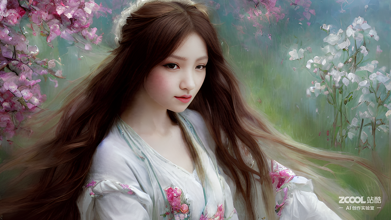 #AI创作实验室#长发少女