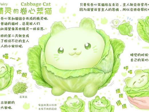 【蔬菜精灵】卷心菜猫