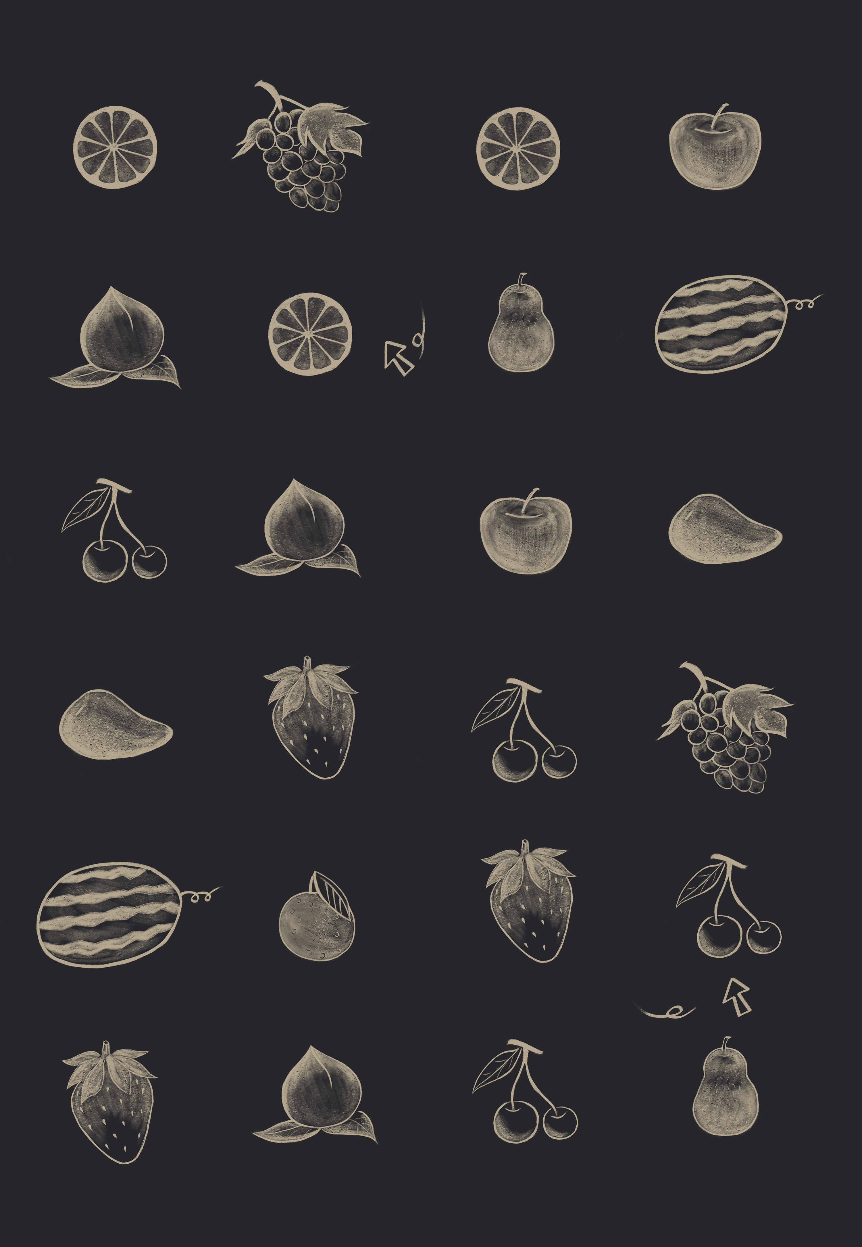 黑底涂鸦|插画|商业插画|聪明瑾 - 原创作品 - 站酷 (zcool)