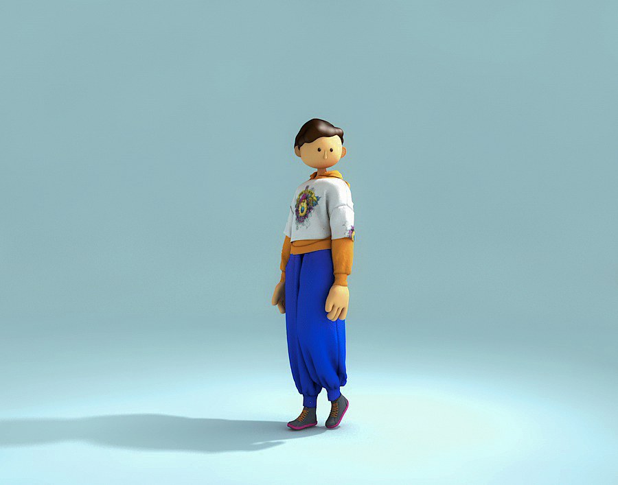 C4D练习（图ZMjMyMjIzOTA4） - 人物/生物 - 站酷设计师花莉莉原创素材 - 站酷ZCOOL