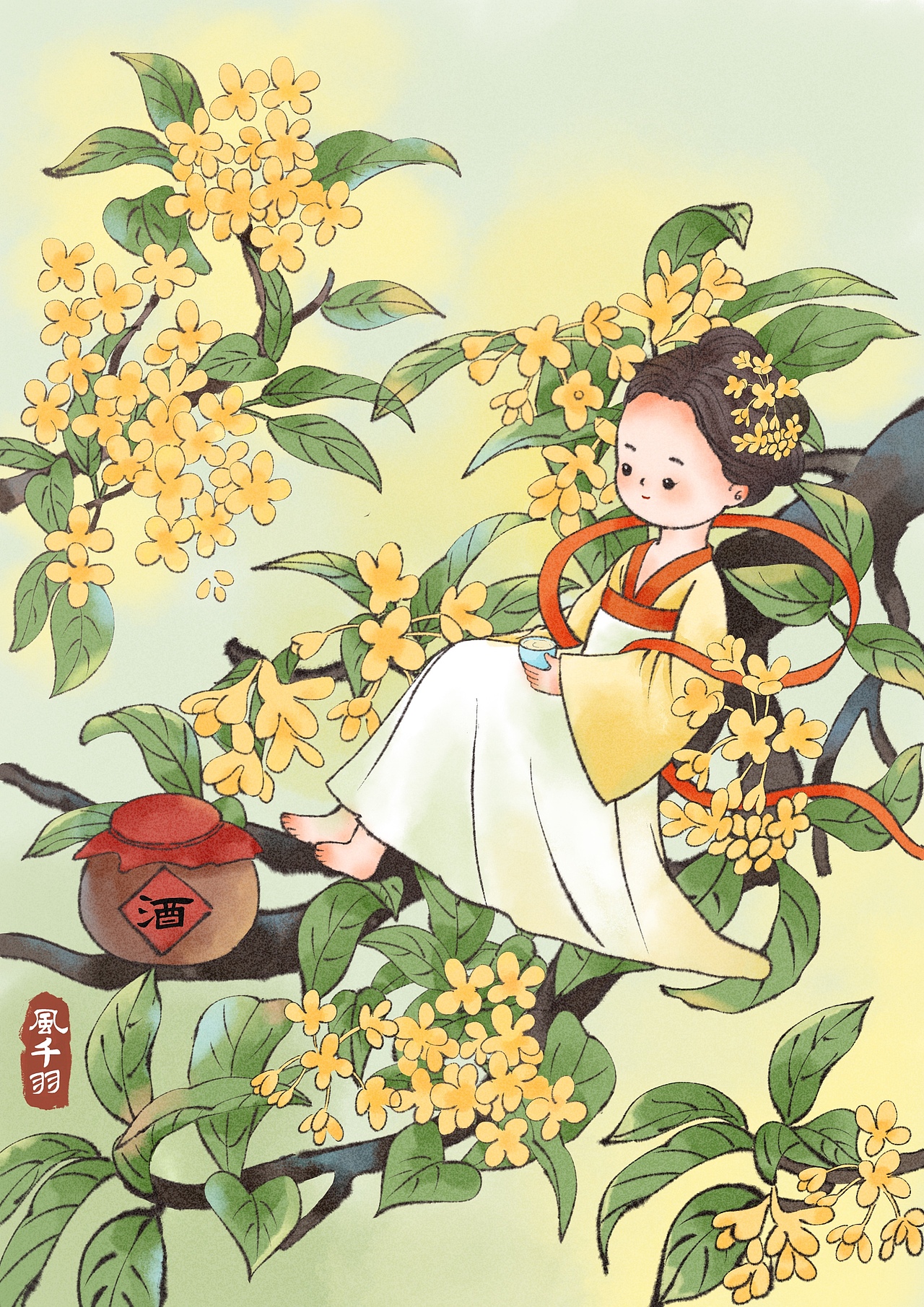 古风插画/小花仙