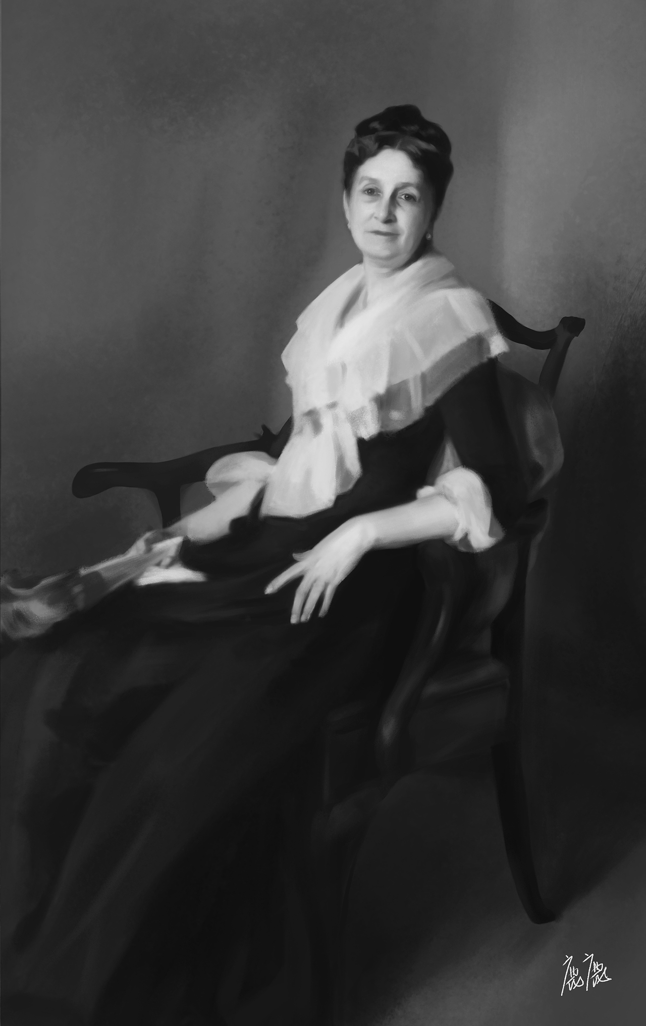 黑白人物练习（二）（图ZNjY1NjI5Mjg=） - 创作习作 - 站酷设计师Leanna鹿原创素材 - 站酷ZCOOL