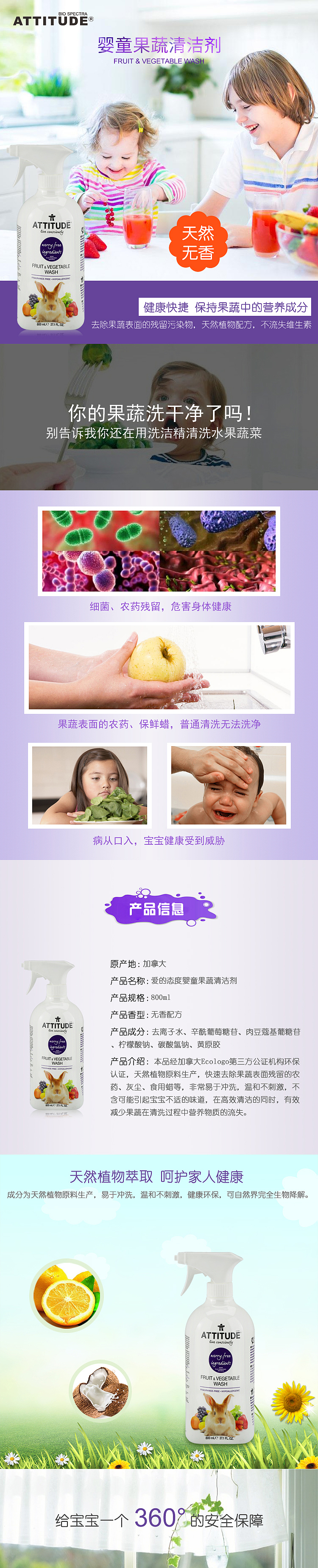 日化用品 家具清洁用品淘宝详情页
