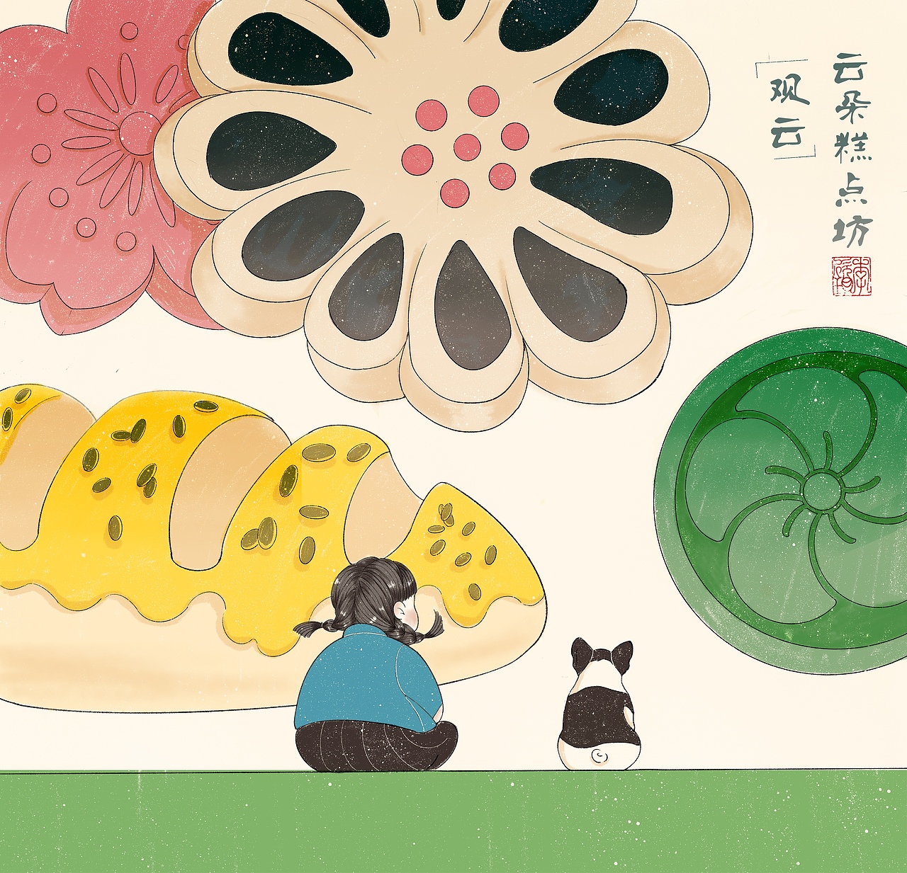 童趣（图ZMjU2MTUxMzUy） - 艺术插画 - 站酷设计师胖玥原创素材 - 站酷ZCOOL