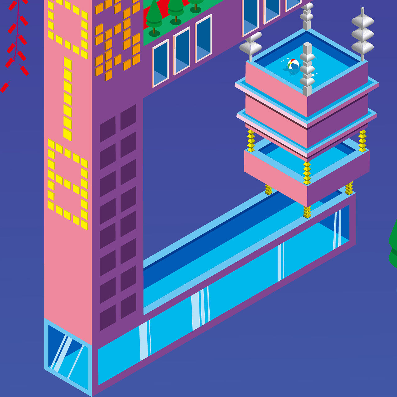 2.5D立体插画（图ZMTA2NDExMTMy） - 海报 - 站酷设计师Jcdong董原创素材 - 站酷ZCOOL