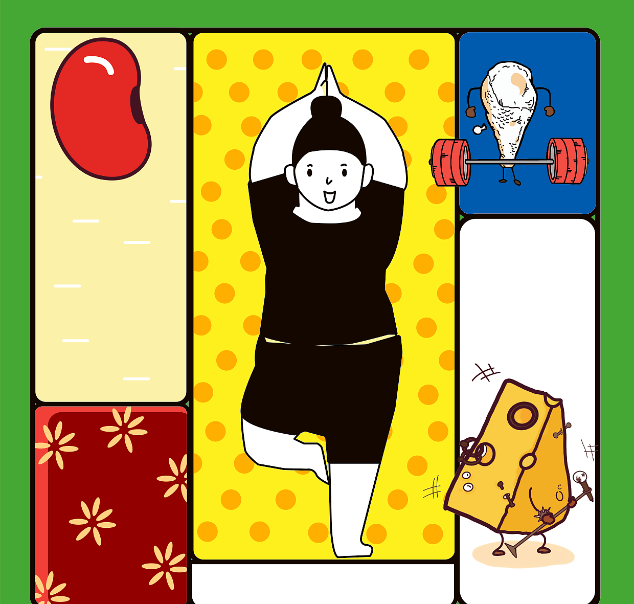 七日五谷粉包装设计（图ZMjM2NjUwMDk2） - 包装 - 站酷设计师鱼摆摆不会画画原创素材 - 站酷ZCOOL