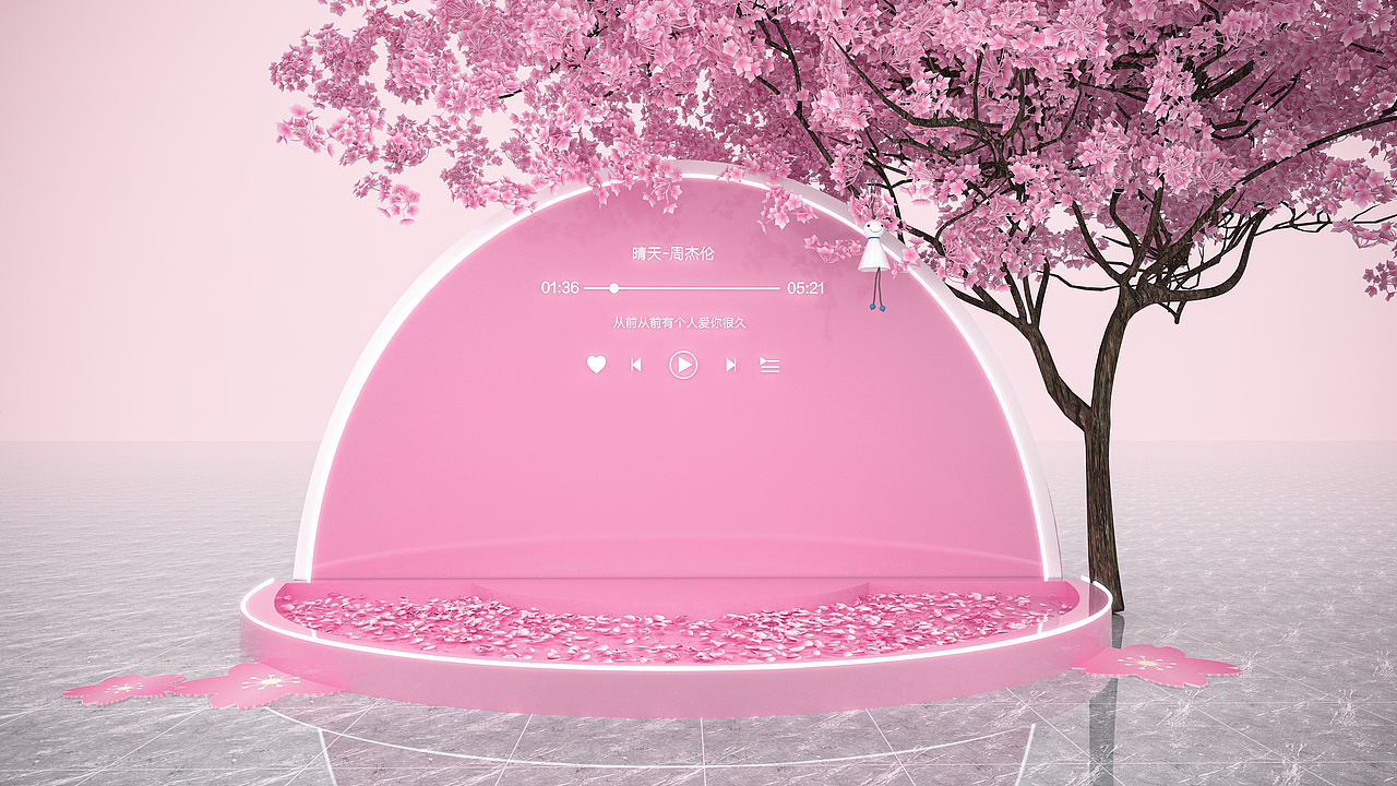 商场春季樱花美陈（图ZMzM0NzA2Nzg4） - 场景 - 站酷设计师果达丶原创素材 - 站酷ZCOOL