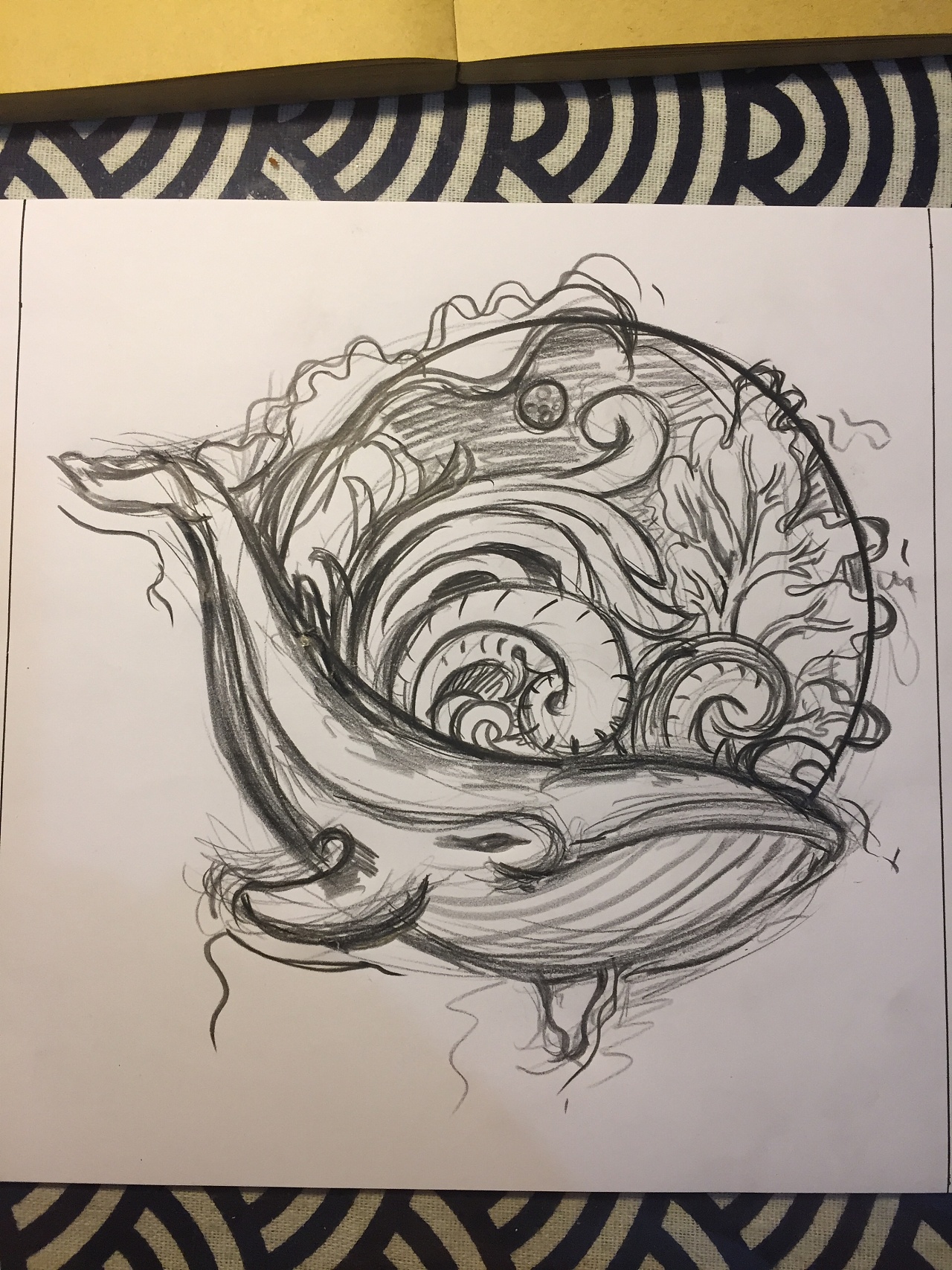 鲸与海草|手工艺|皮艺|hauru - 原创作品 - 站酷 (zcool)