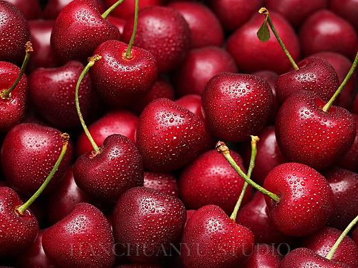 水果肖像之---樱桃:cherries:和蓝莓