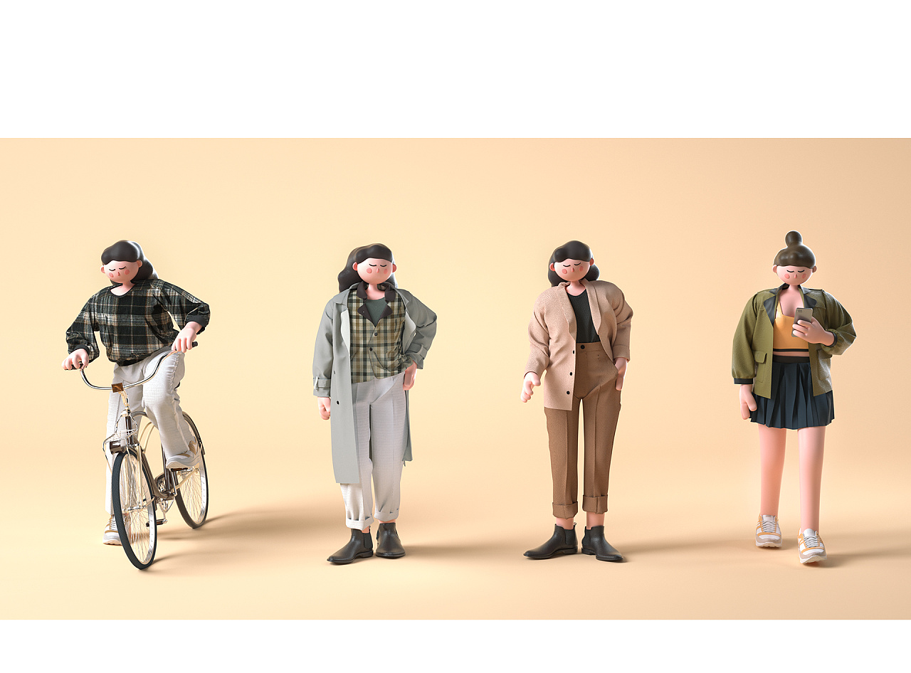 c4d场景角色作品合辑