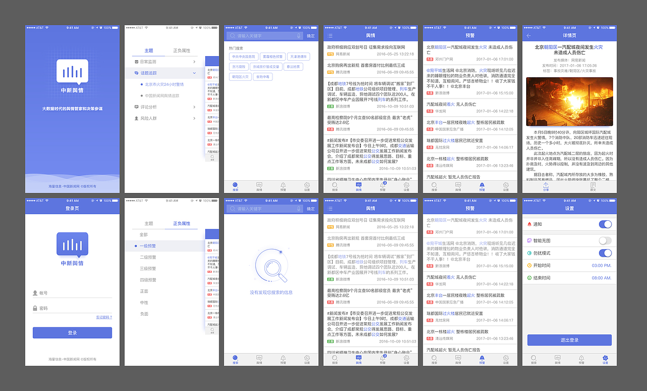 中新舆情APP-设计规范（图ZNjk5NjIxOTI=） - APP界面 - 站酷设计师Ollie0912原创素材 - 站酷ZCOOL