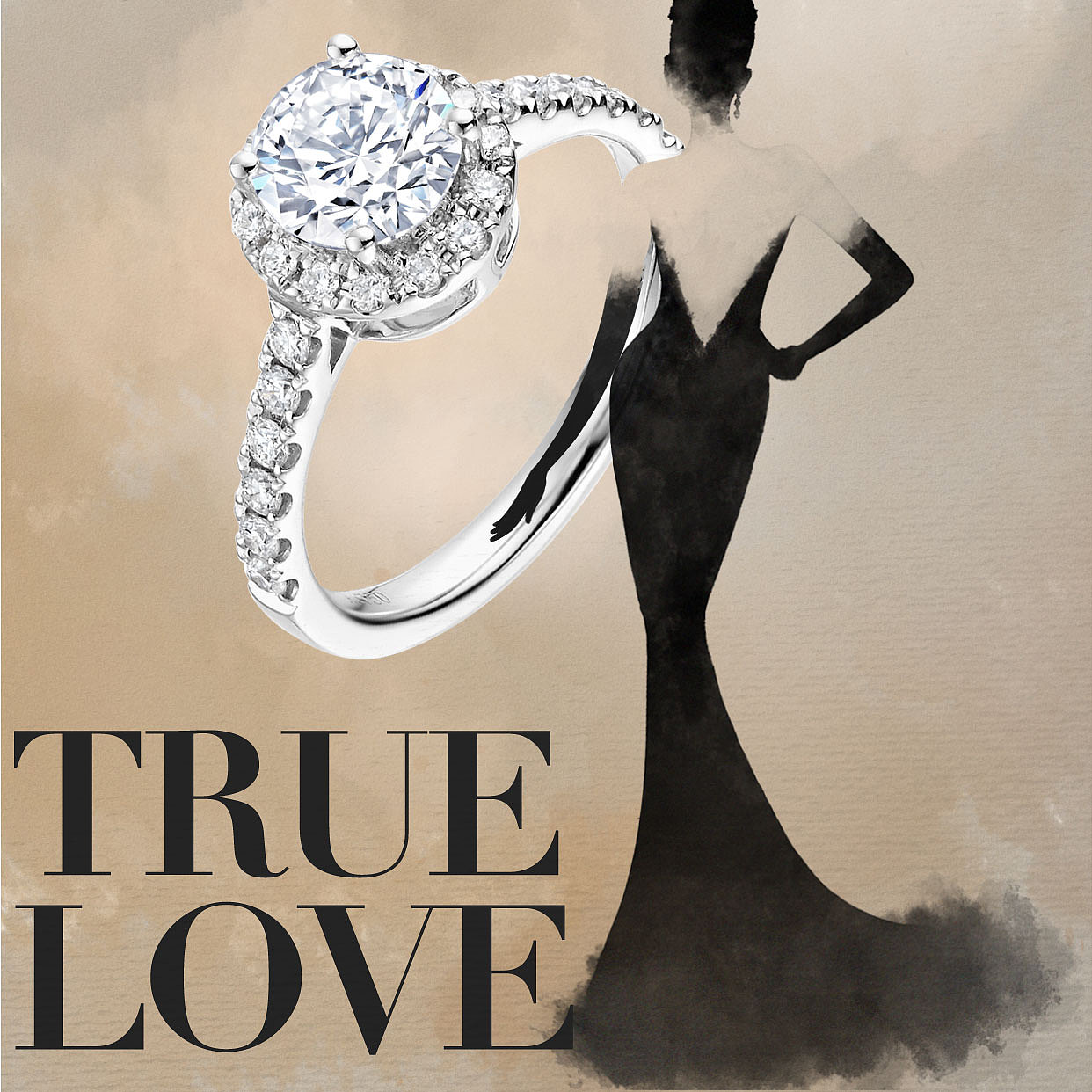 珠宝广告设计 水彩 水墨 时尚插画 |插画|商业插画|叶小北 - 原创作品