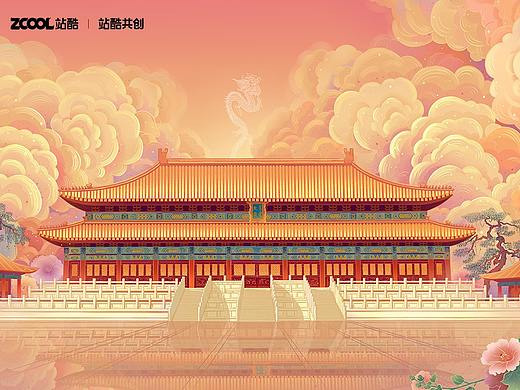 北京古建筑插画
