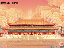 北京主题插画