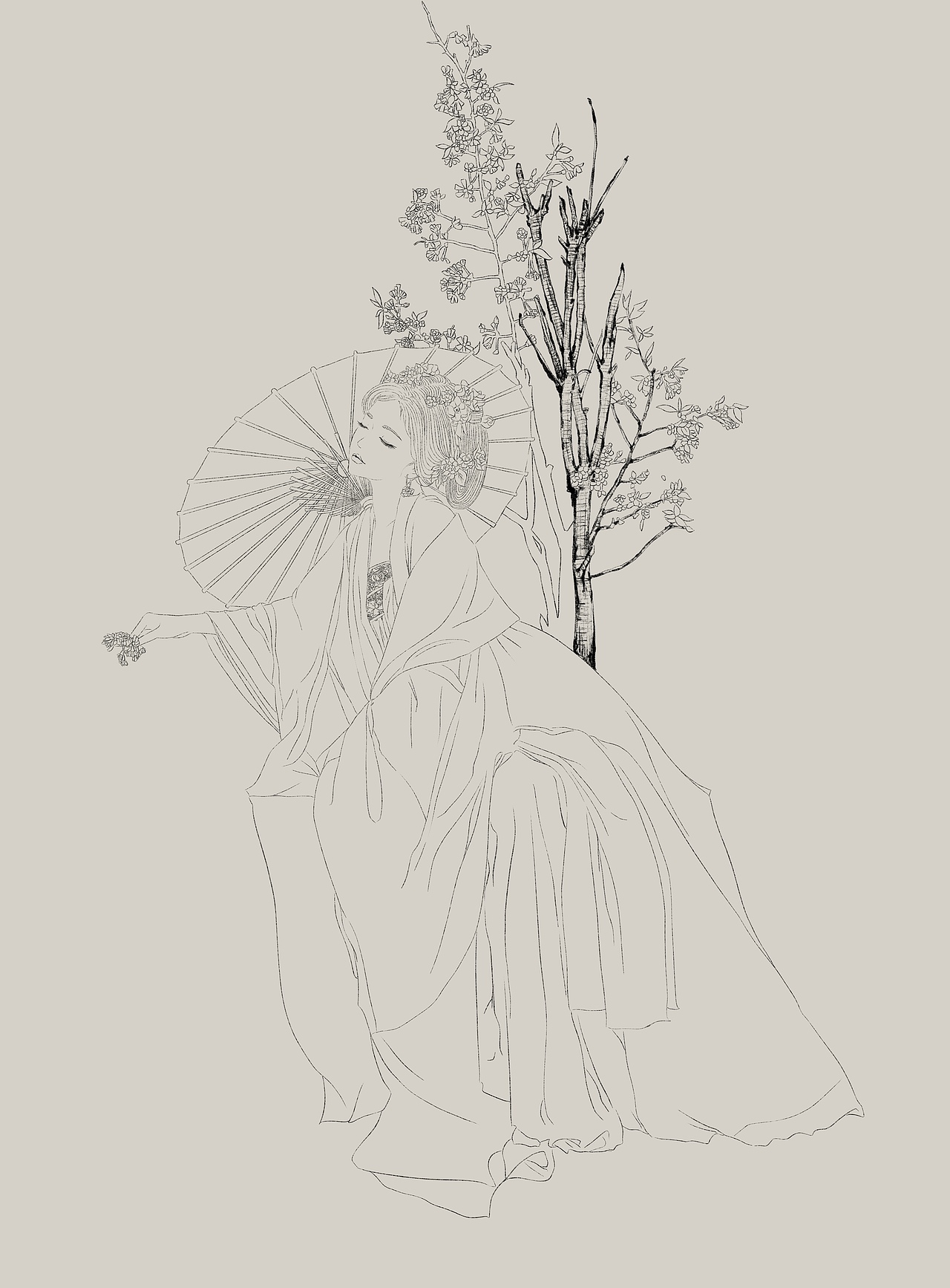 人比花娇花无色