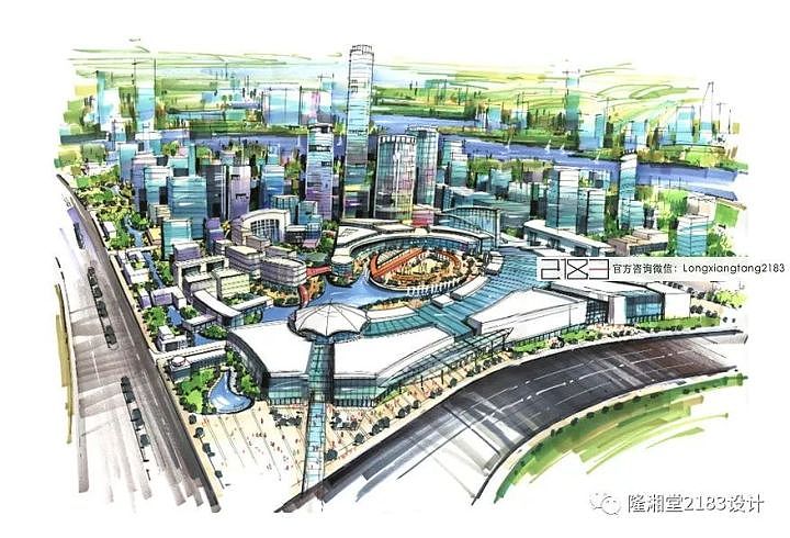 建筑规划手绘表现