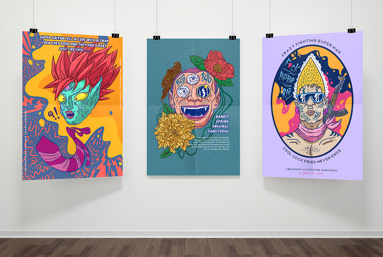 Ugly man story（图ZODM5NjIyNDA=） - 商业插画 - 站酷设计师羊土豆原创素材 - 站酷ZCOOL