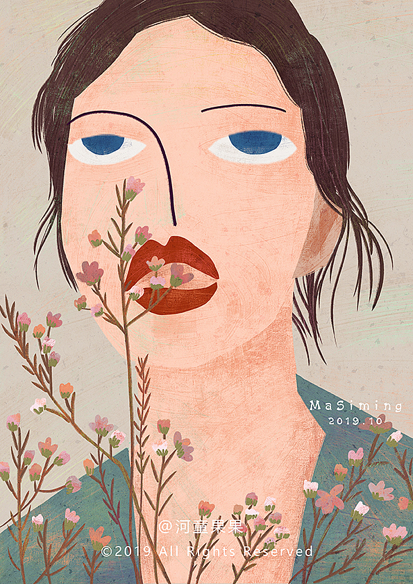 荼蘼1（图ZMTgwOTczMzQw） - 商业插画 - 站酷设计师河童果果原创素材 - 站酷ZCOOL