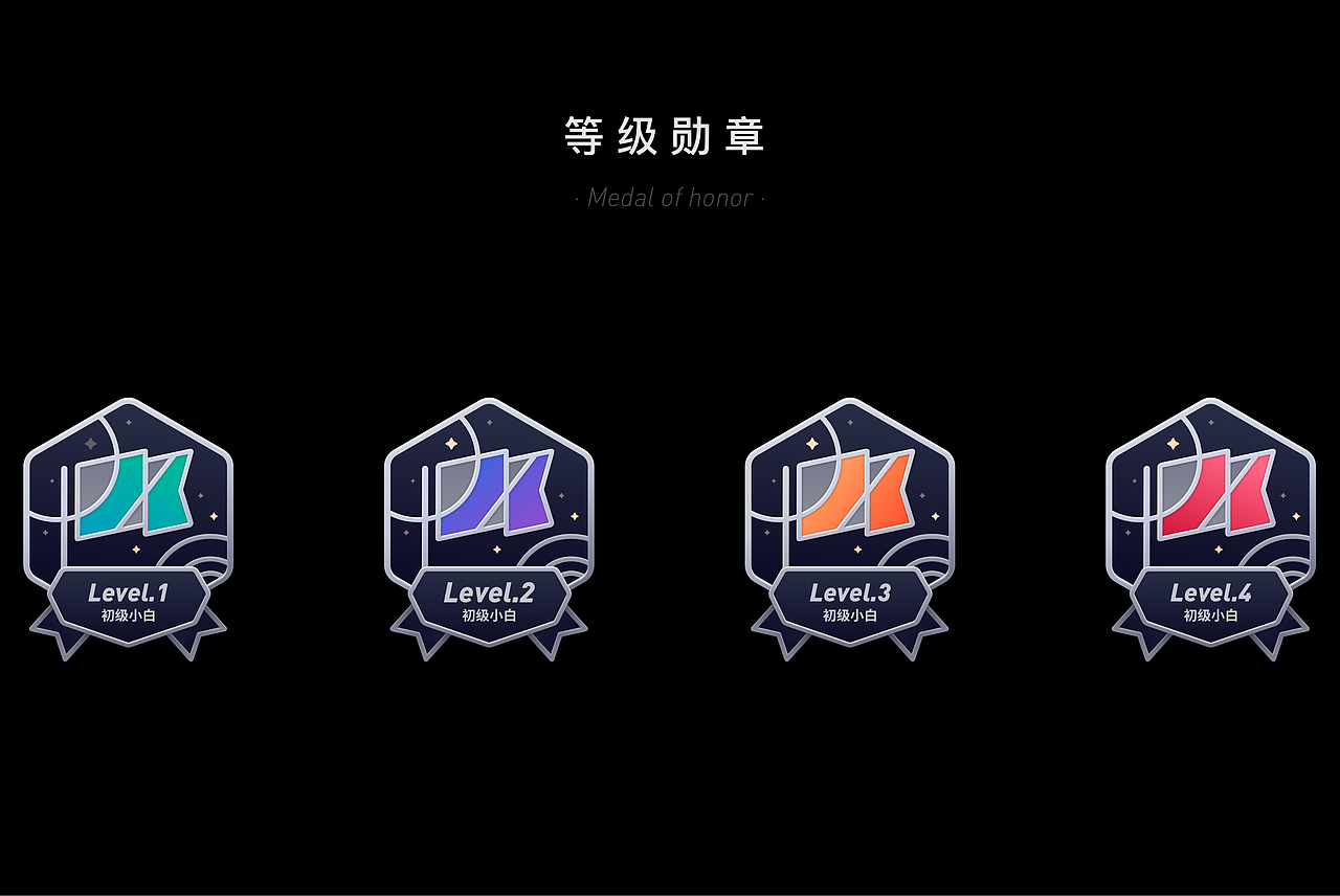 运动成就相关勋章设计