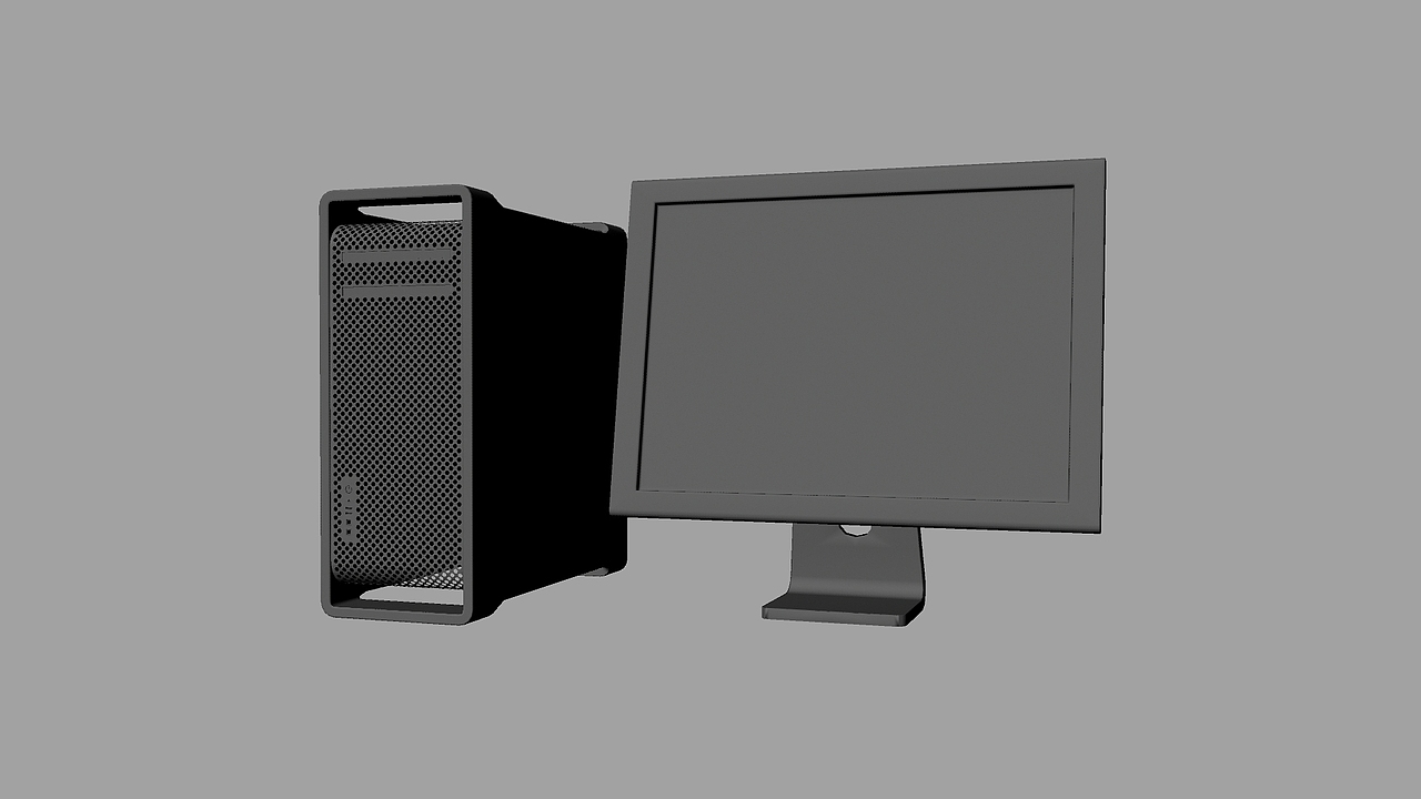 Maya三维临摹——MAC Pro