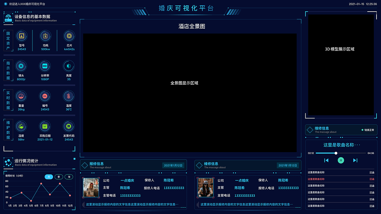 2020物联网（IOT)大屏可视化（图ZMjQwODY5Njky） - 软件界面 - 站酷设计师疯狂北极熊原创素材 - 站酷ZCOOL