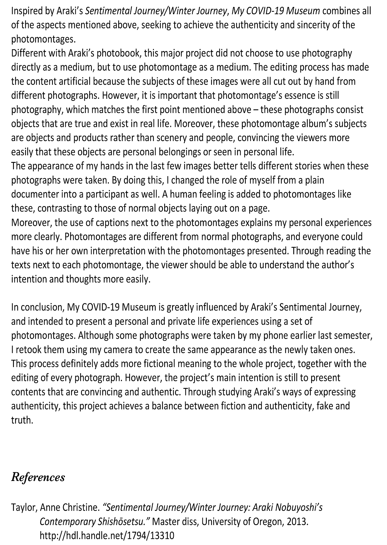 我的新冠博物馆 My COVID-19 Museum