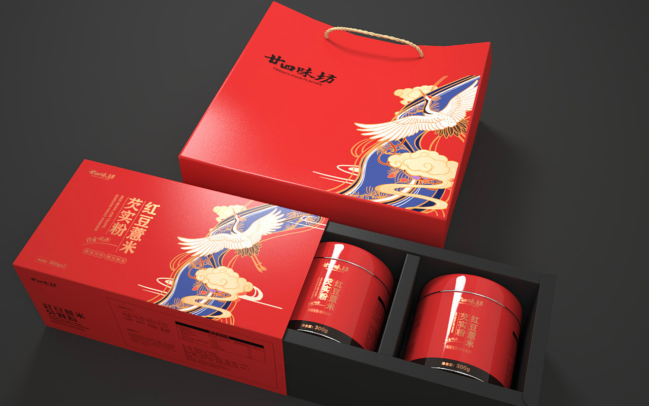 红豆薏米粉 固体饮料 包装设计 / 刘益铭 × 原创作品（图ZMTg5OTA2NjY4） - 包装 - 站酷设计师刘益铭原创素材 - 站酷ZCOOL