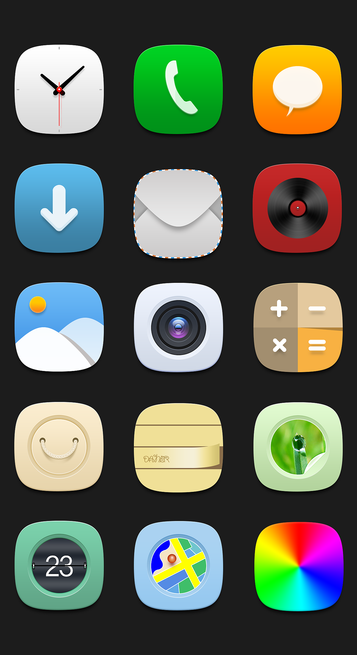 拟物风图标一组