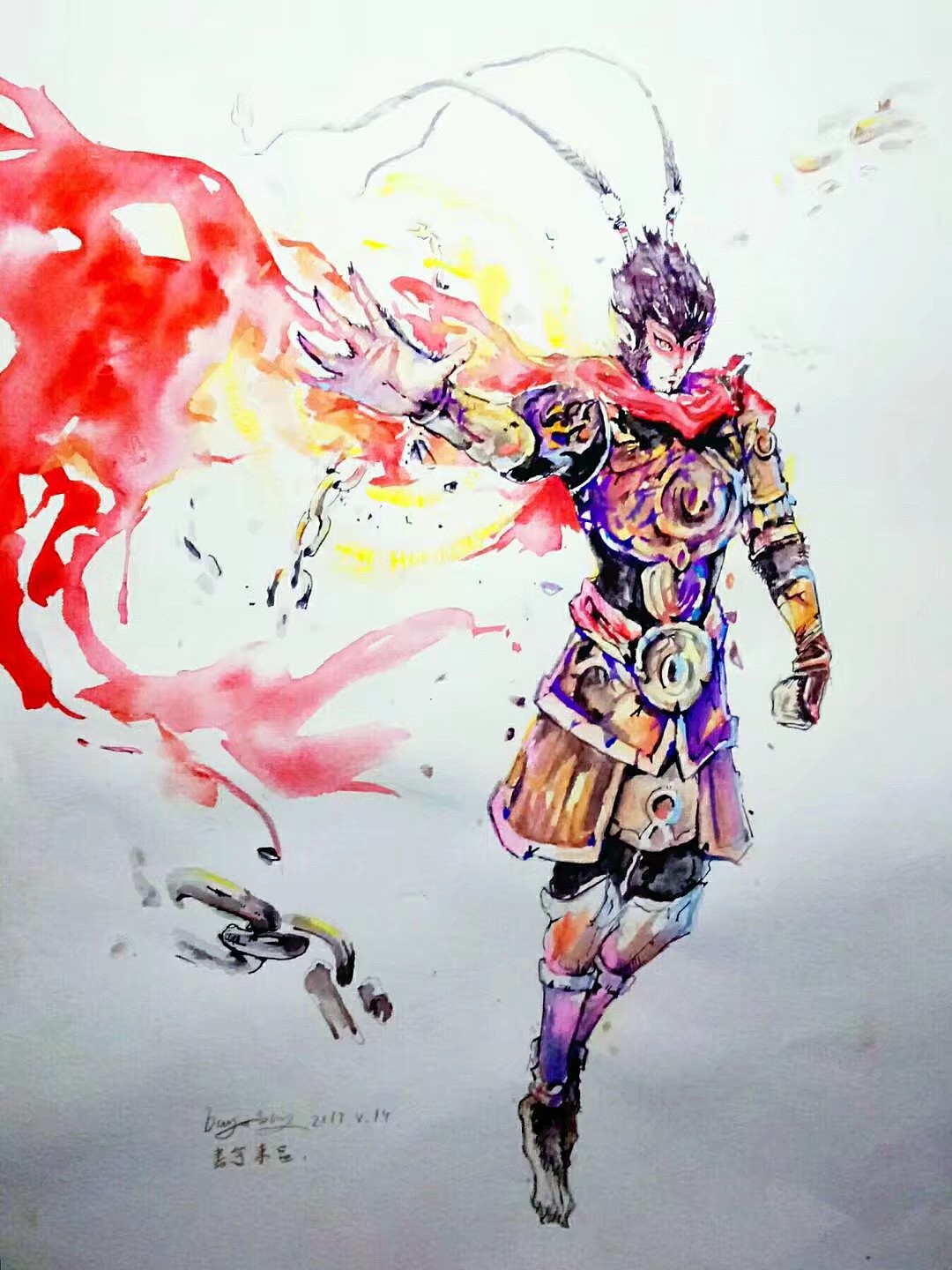 悟空（图ZMTIyNzI3NTYw） - 绘本 - 站酷设计师丁炏燚原创素材 - 站酷ZCOOL