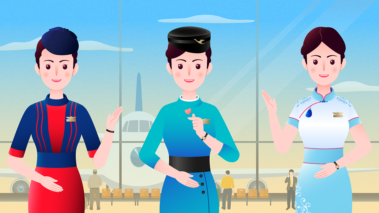 厦门航空白鹭俱乐部三合一动画