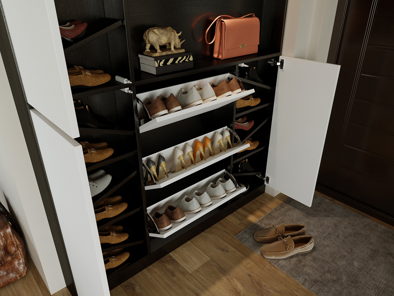 史上最全鞋柜设计，总有一款适合你家！