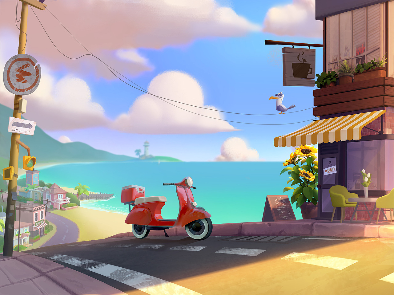 欧美风格游戏场景_王的沙发-站酷zcool