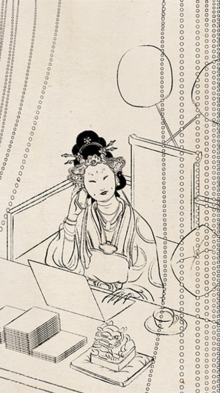 百雀羚 | 美人好忙（图ZNzY1OTM3Mjg=） - 商业插画 - 站酷设计师方块阿兽原创素材 - 站酷ZCOOL