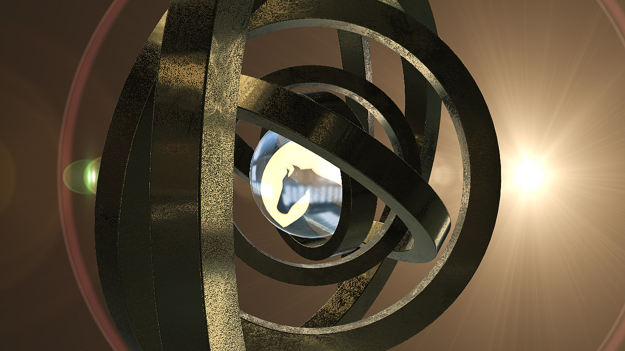 科技感黄金玻璃材质logo练习