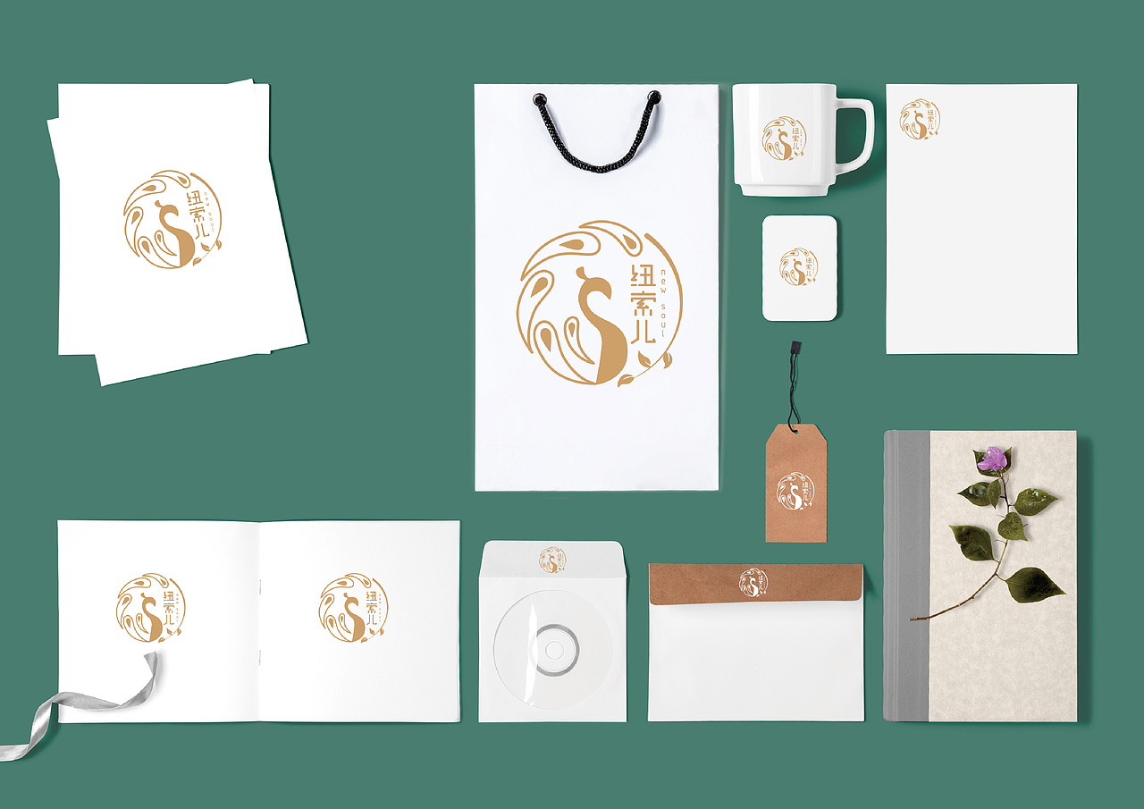纽索儿珠宝品牌标志设计A方案及效果应用（图ZMTEyNzc5NTAw） - Logo - 站酷设计师十一设计原创素材 - 站酷ZCOOL