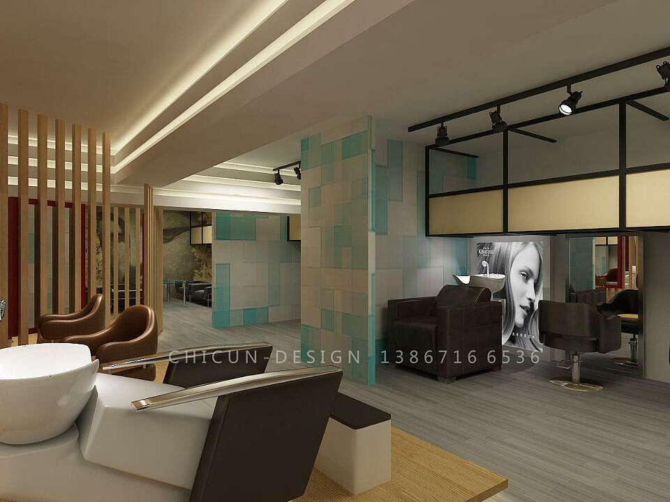 尺寸设计|上海超霸美材展厅室内设计效果图