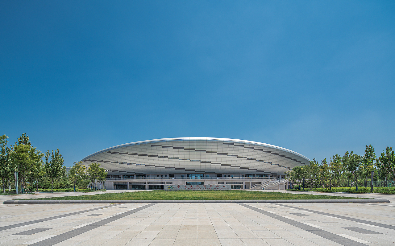阜城县奥林匹克体育中心（图ZMjE4MTM5NzI4） - 环境/建筑摄影 - 站酷设计师景雄建筑摄影原创素材 - 站酷ZCOOL
