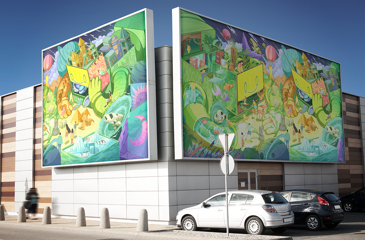 “ULED旅行号“带你看世界（图ZMjg1NTkwMjY0） - 海报 - 站酷设计师piki阿喜原创素材 - 站酷ZCOOL