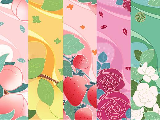 水果茶包装插画