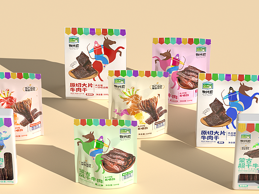 牛肉干袋子包装设计